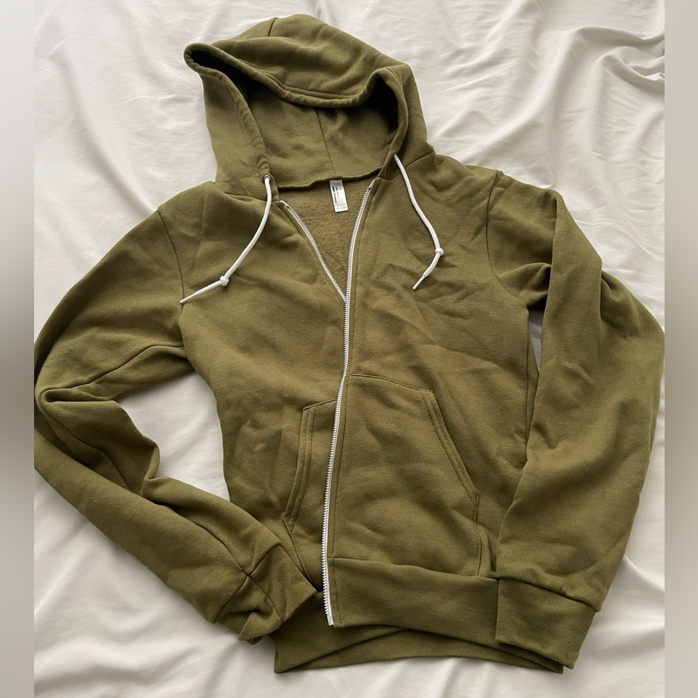 American Apparel Olive Green Hoodie